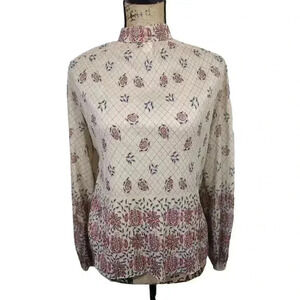 NANCY Greer Vintage Cottagecore Floral blouse. Size 14